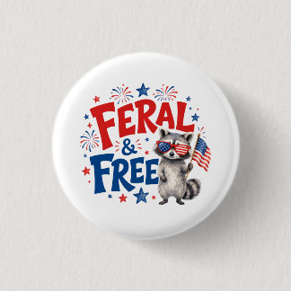 Badge Rond 2,50 Cm Sauvage & Libre