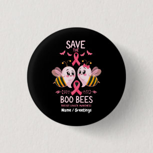 Badge Rond 2,50 Cm Sauvez les abeilles Boo Cancer du sein Femmes Hall