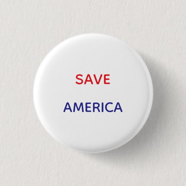 Badge Rond 2,50 Cm SAVE AMERICA SMALL ROUND buttons (Devant)