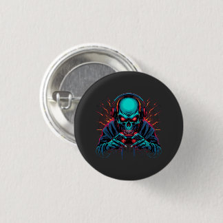 Badge Rond 2,50 Cm Scary Gamer Mode Active Amazing