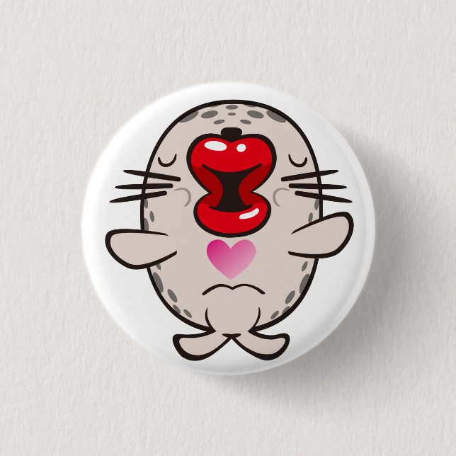 Badge Rond 2,50 Cm sceau de baiser (Devant)