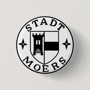 Badge Rond 2,50 Cm Sceau de la ville de Moers, Allemagne