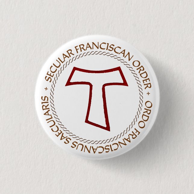 Badge Rond 2,50 Cm Sceau Tau de l'OFS (Devant)