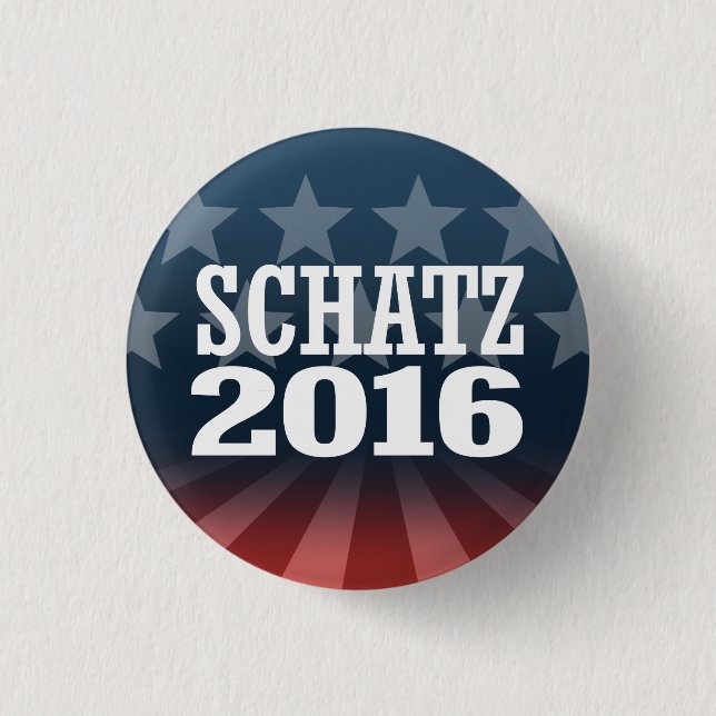 Badge Rond 2,50 Cm Schatz - Brian Schatz 2016 (Devant)