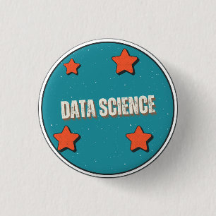 Badge Rond 2,50 Cm Science des données