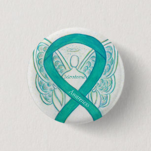 Badge Rond 2,50 Cm Scleroderma Sensibilisation à l'angle Écorces à ru