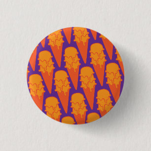 Badge Rond 2,50 Cm Scoops triples de bouton lumineux de crème glacé