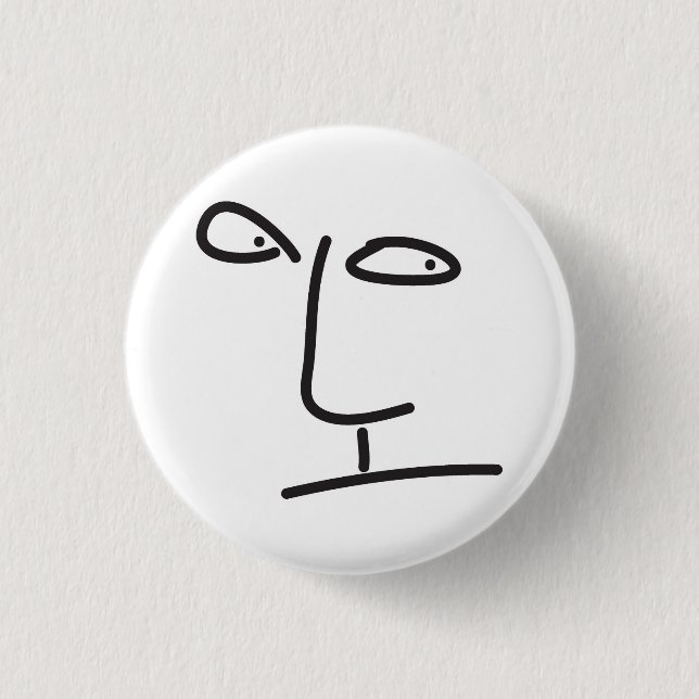 Badge Rond 2,50 Cm scribbbleface (Devant)