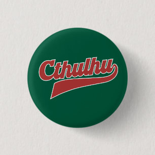 Badge Rond 2,50 Cm Script de la Ligue Cthulhu - Eldritch Vintage