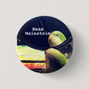 Badge Rond 2,50 Cm Sean Wainsteim rencontre Georgie le perroquet