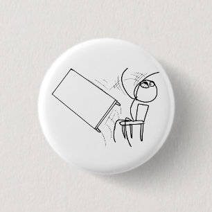 Badge Rond 2,50 Cm Secousse de Tableau renversant le visage Meme de