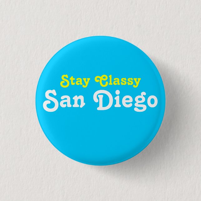 Badge Rond 2,50 Cm Séjour San Diego chic (Devant)