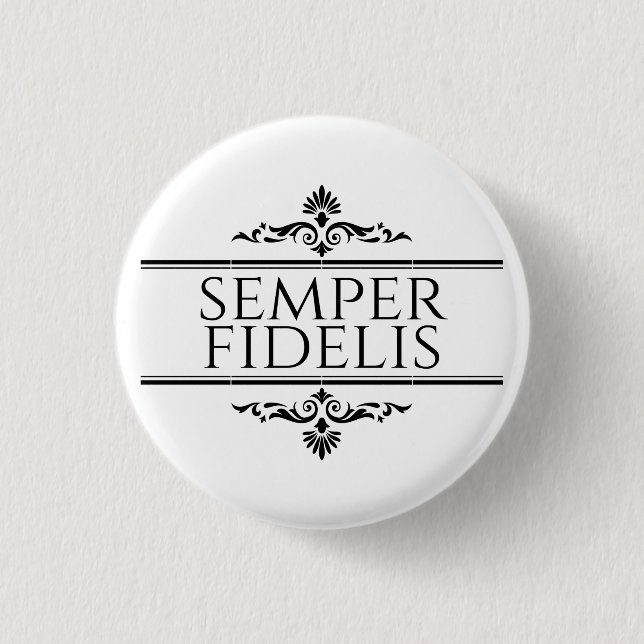 Badge Rond 2,50 Cm Semper Fidelis (Devant)