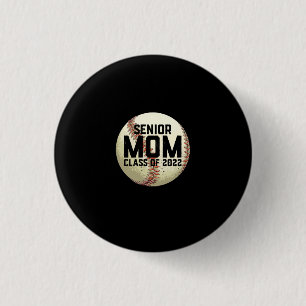 Badge Rond 2,50 Cm Senior Mom Class of 2022 Baseball Mom