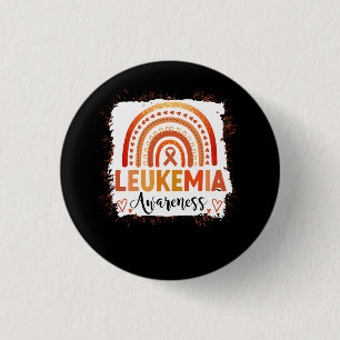 Badge Rond 2,50 Cm Sensibilisation à la leucémie Bleu arc-en-ciel Ora
