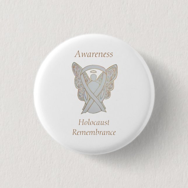 Badge Rond 2,50 Cm Sensibilisation à la mémoire de l'Holocauste Éping (Devant)