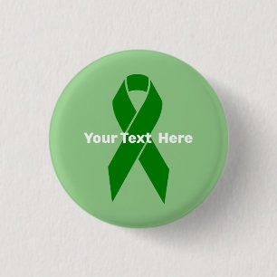 Badge Rond 2,50 Cm Sensibilisation à la santé mentale Ruban vert