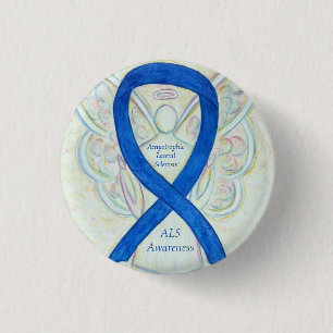 Badge Rond 2,50 Cm Sensibilisation à la sclérose latérale amyotrop
