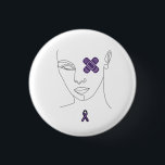 Badge Rond 2,50 Cm Sensibilisation à la violence domestique<br><div class="desc">Sensibilisation à la violence domestique</div>