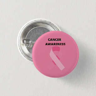Badge Rond 2,50 Cm sensibilisation au cancer du sein