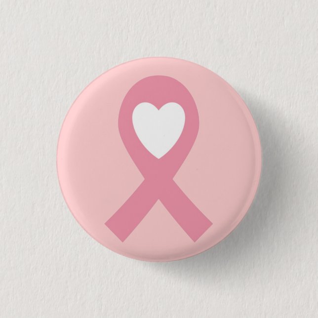 Badge Rond 2,50 Cm Sensibilisation au cancer du sein (Devant)