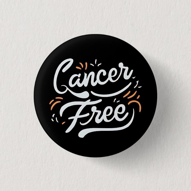 Badge Rond 2,50 Cm sensibilisation au cancer du sein sans cancer (Devant)
