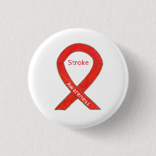 Badge Rond 2,50 Cm Sensibilisation aux accidents vasculaires cérébr