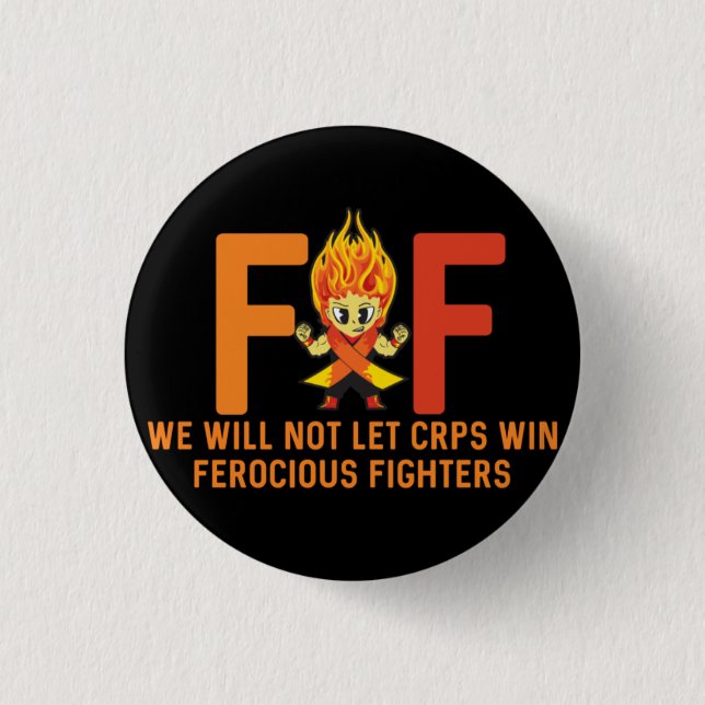 Badge Rond 2,50 Cm Sensibilisation aux CRPS (Devant)