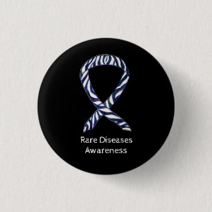 Badge Rond 2,50 Cm Sensibilisation aux maladies rares Épingle à rub