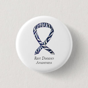 Badge Rond 2,50 Cm Sensibilisation aux maladies rares Épingle à rub