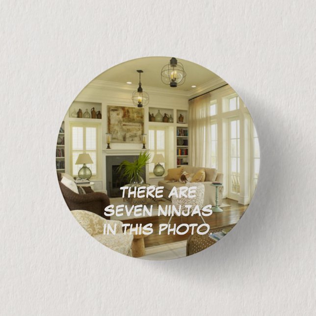 Badge Rond 2,50 Cm Sept Ninjas… (Devant)