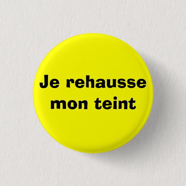 Badge Rond 2,50 Cm Serin de jaune de Pin (Devant)