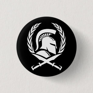 Badge Rond 2,50 Cm Serpentin et épée
