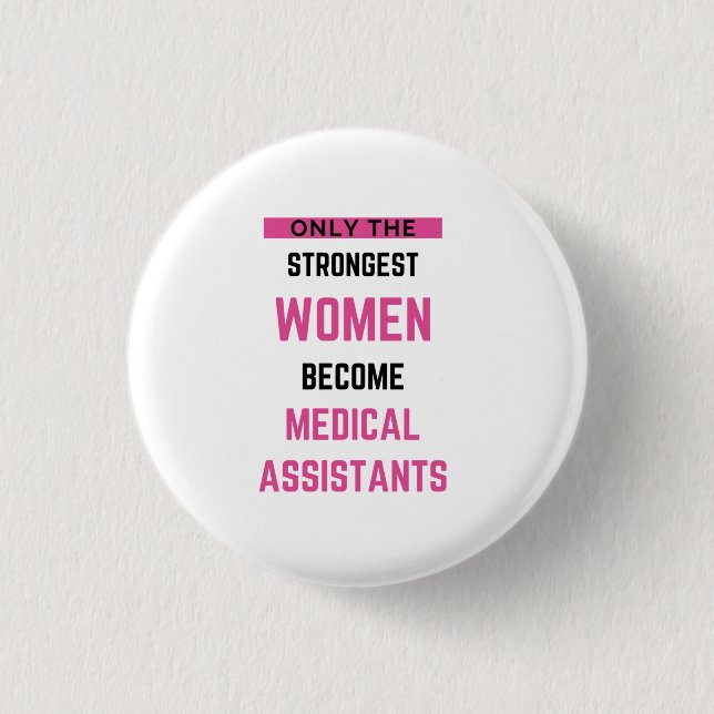 Badge Rond 2,50 Cm Seules Les Femmes Les Plus Fortes Deviennent Adjoi (Devant)