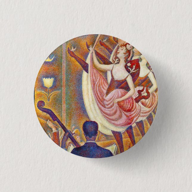 Badge Rond 2,50 Cm Seurat Le Chahut Button (Devant)