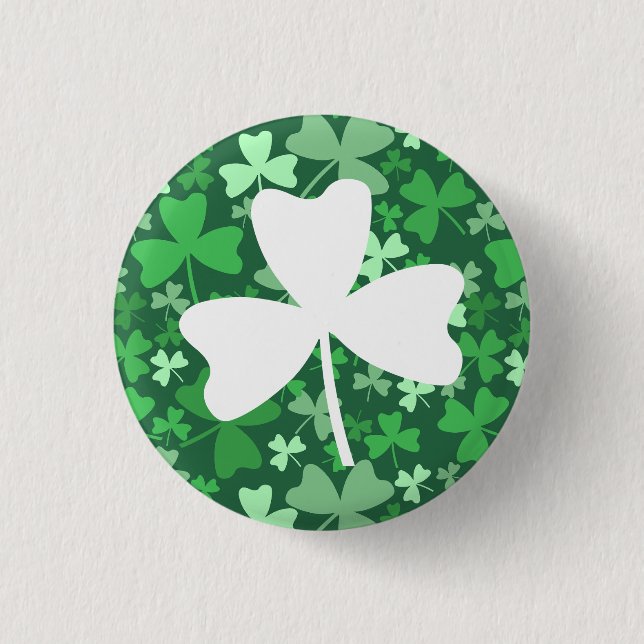 Badge Rond 2,50 Cm Shamrock (Devant)