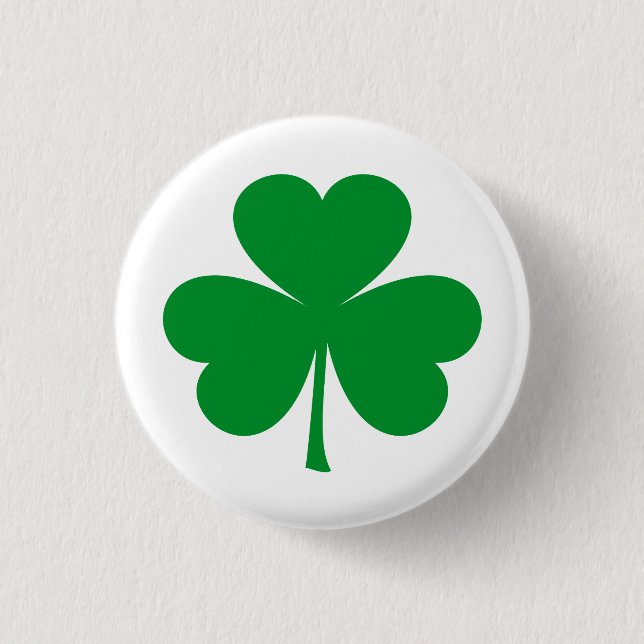 Badge Rond 2,50 Cm Shamrock (Devant)