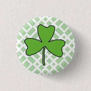 Badge Rond 2,50 Cm Shamrock