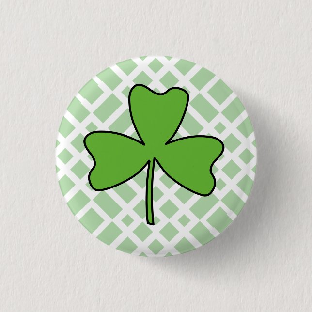 Badge Rond 2,50 Cm Shamrock (Devant)