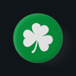 Badge Rond 2,50 Cm Shamrock irlandais personnalisable<br><div class="desc">Design Shamrock irlandais.  Parfait pour la Jour de la St Patrick ou pour l'exposition de la fierté irlandaise.</div>