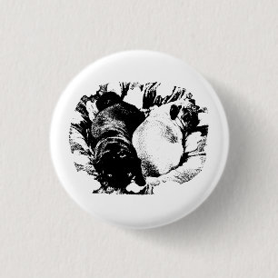 Badge Rond 2,50 Cm Sharp Duo Accent