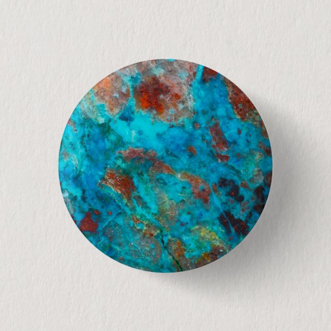 Badge Rond 2,50 Cm Shattuckite bleue (Devant)