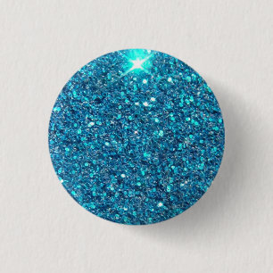 Badge Rond 2,50 Cm Shine bleu extravagant