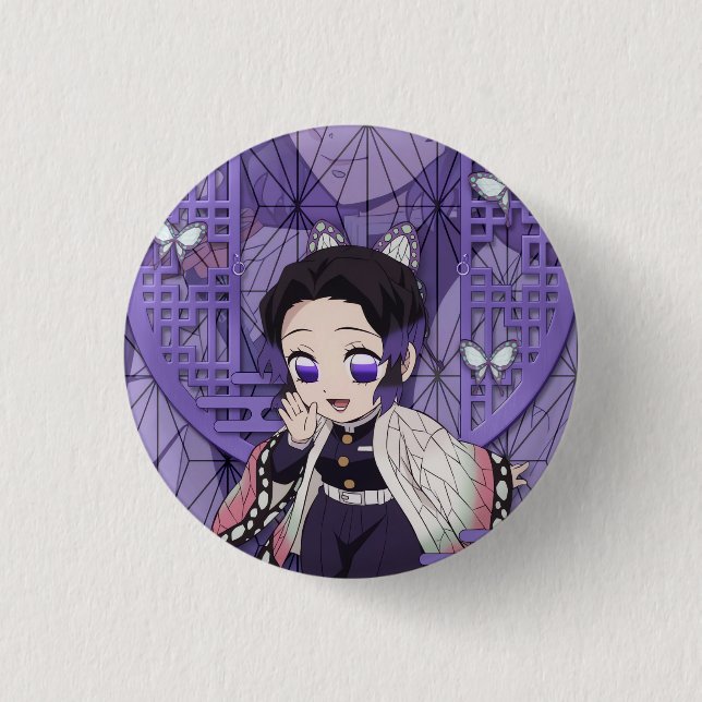 Badge Rond 2,50 Cm Shinobu Kocho Chibi (Devant)