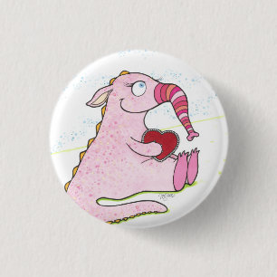 Badge Rond 2,50 Cm Shirley le monstre, bouton