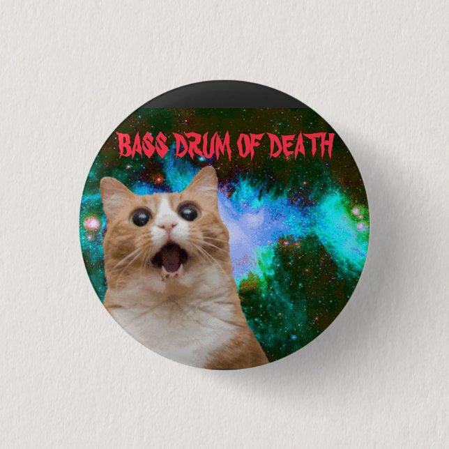Badge Rond 2,50 Cm Shock et Awe ... Bass Drum of Death (Devant)