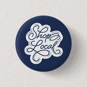 Badge Rond 2,50 Cm Shop Local Button
