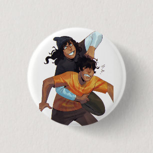 Badge Rond 2,50 Cm Sidney et bouton de noogie de jo