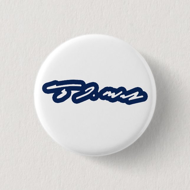 Badge Rond 2,50 Cm Signature Tim Walz (Devant)