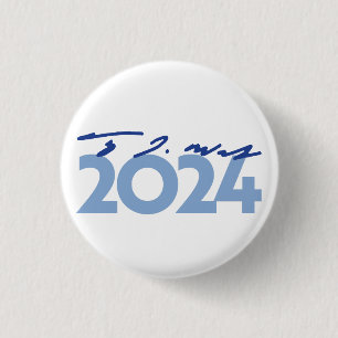Badge Rond 2,50 Cm Signature Tim Walz 2024